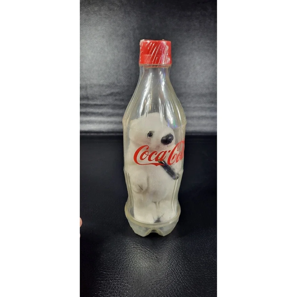 Coca-Cola‎ Collectible Polar Bear in Bottle Coin Bank Unopened Sealed New